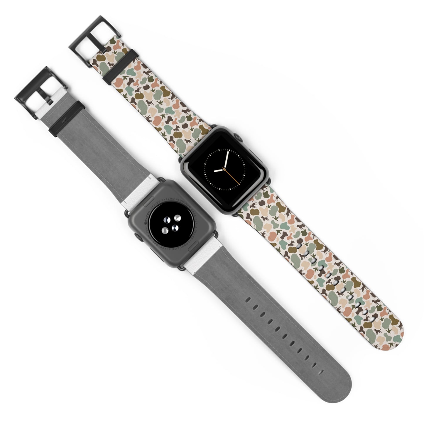 Old school camo duck and dog custom print Watch Band