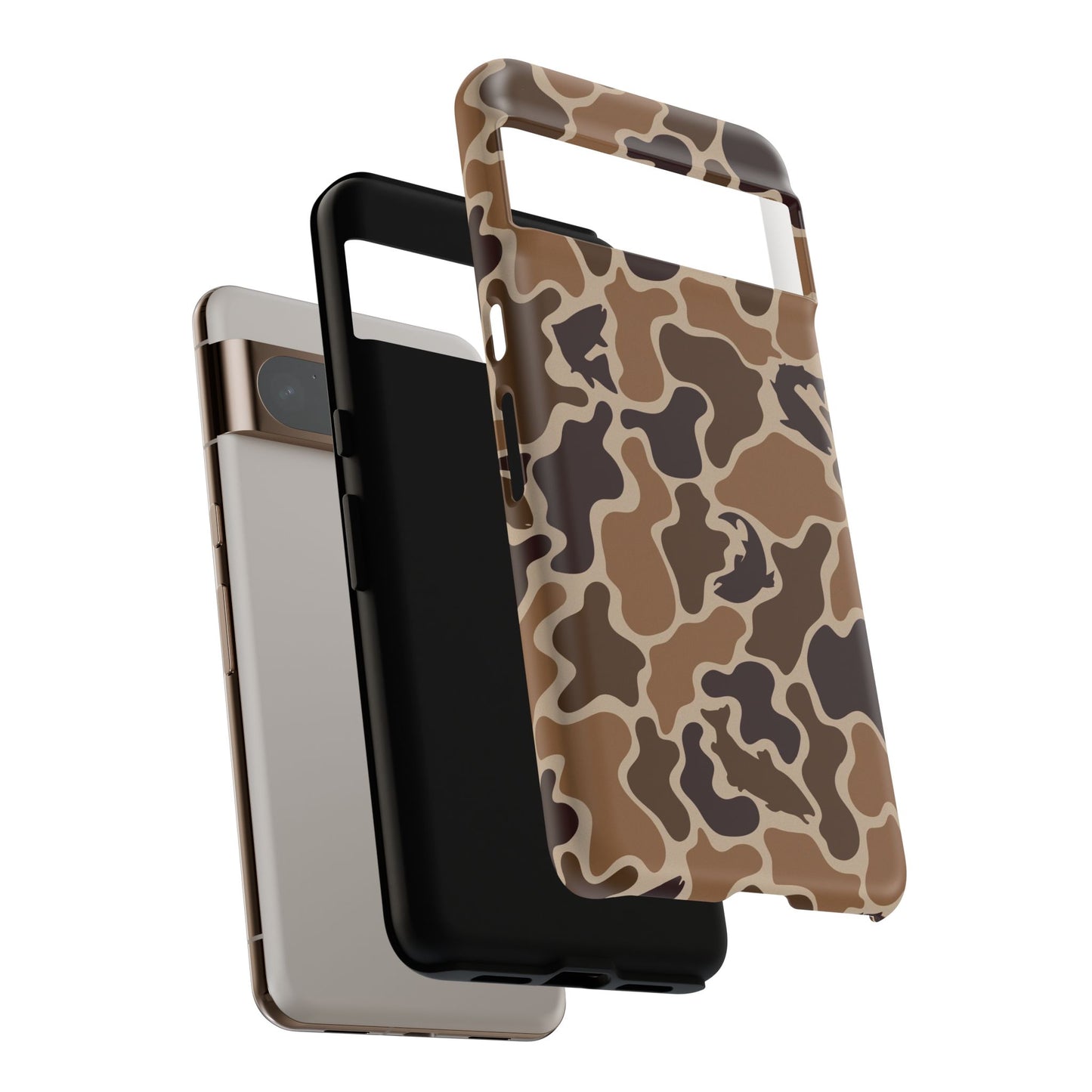 Brown Shark Camo design Tough Cases