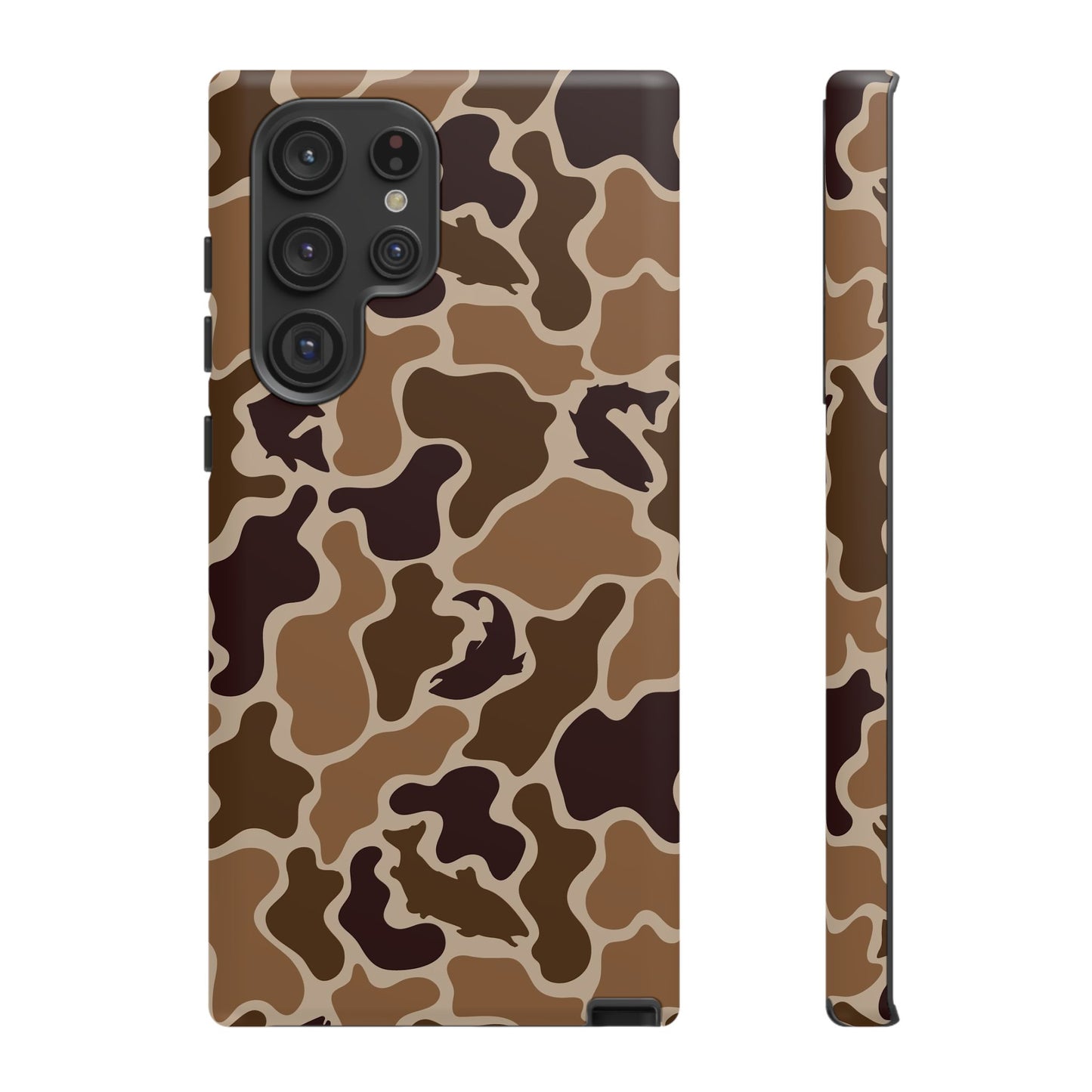 Brown Shark Camo design Tough Cases