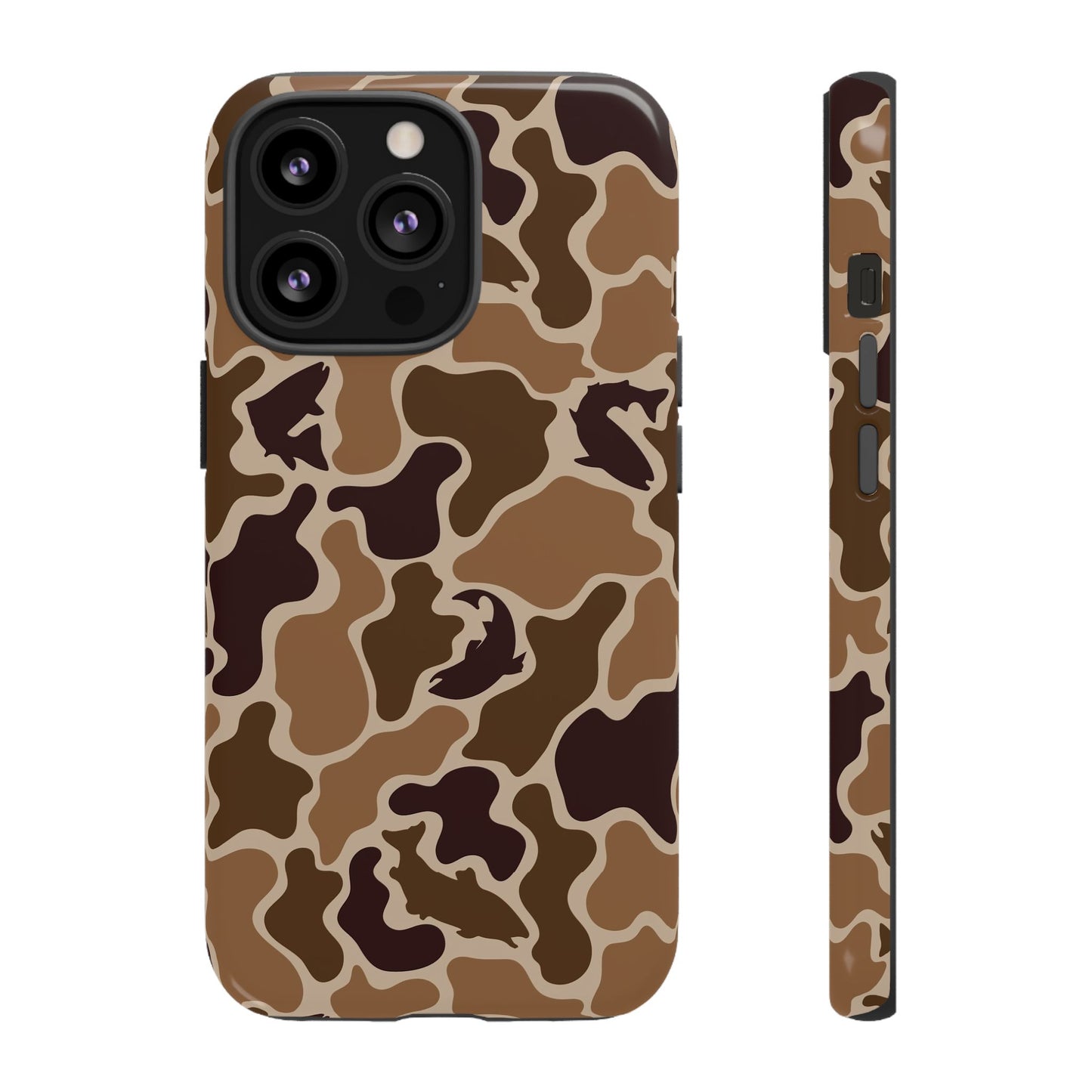 Brown Shark Camo design Tough Cases