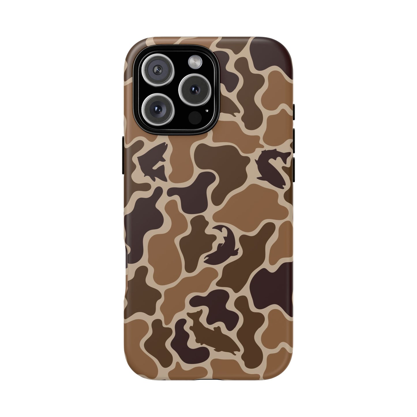 Brown Shark Camo design Tough Cases