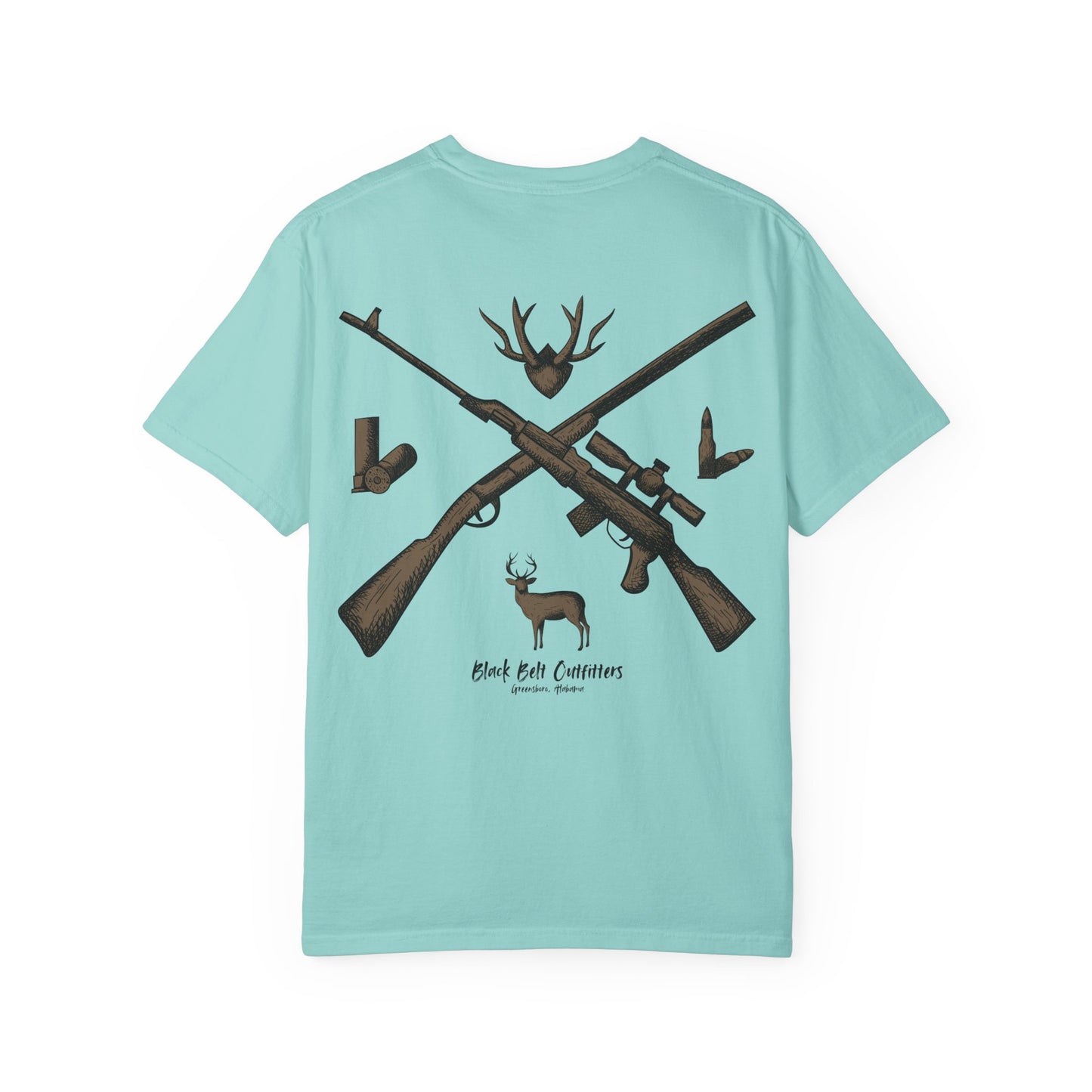 HUNTING VIBES Unisex Garment-Dyed T-shirt, Outdoor Adventure Shirt, Wildlife Lover Gift, Camping Apparel, Casual Fashion