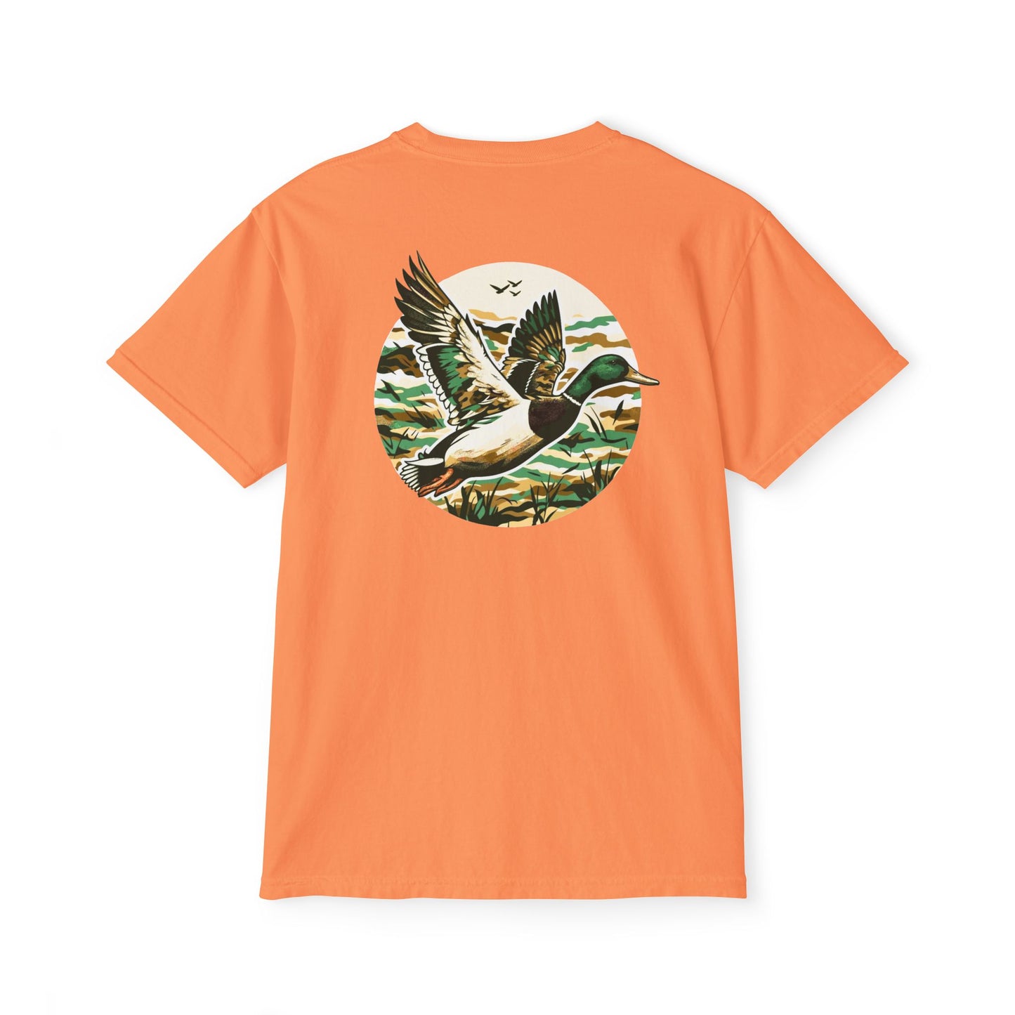 Black belt outfitters, duck hunting custom design hunting Unisex Garment-Dyed Pocket T-Shirt