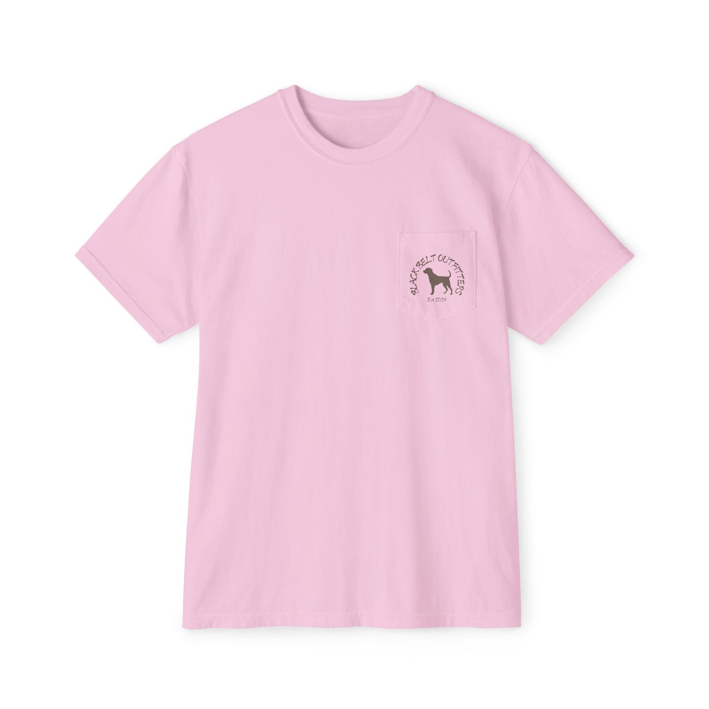 Black belt outfitters Fishing Poles Heart Unisex Garment-Dyed Pocket T-Shirt