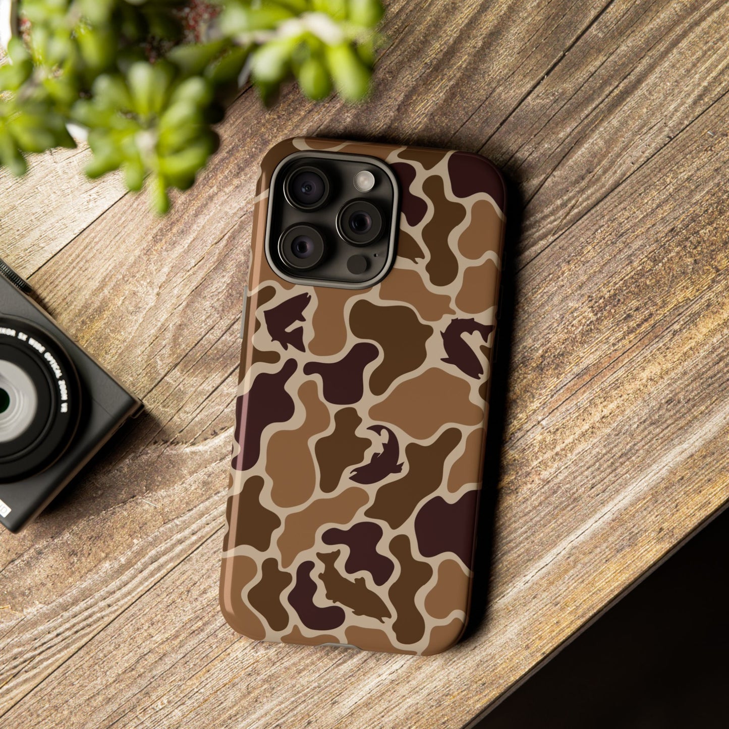 Brown Shark Camo design Tough Cases
