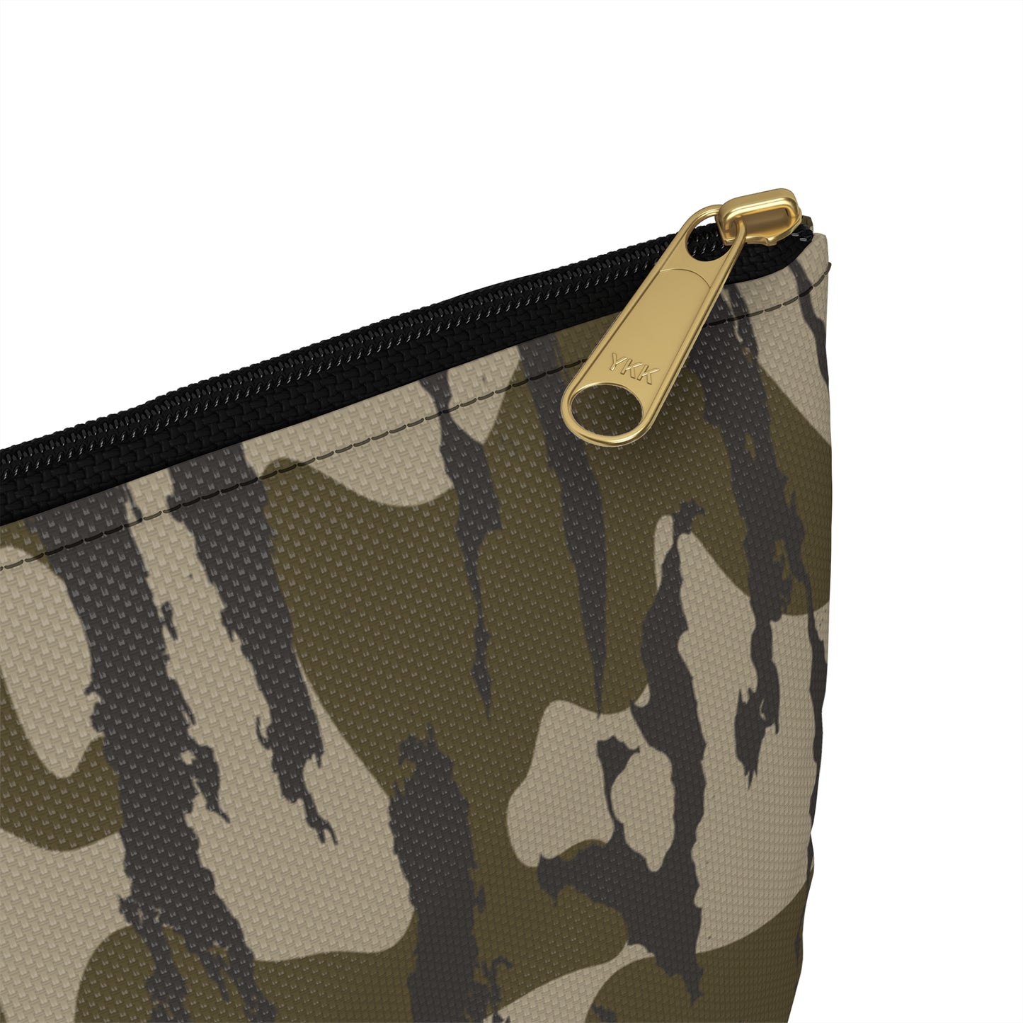 Bottomland Zip Pouch, Stylish Camo Makeup Bag, Travel Organizer, Army Green Zipper Pouch, Gift for Her, Storage Solution