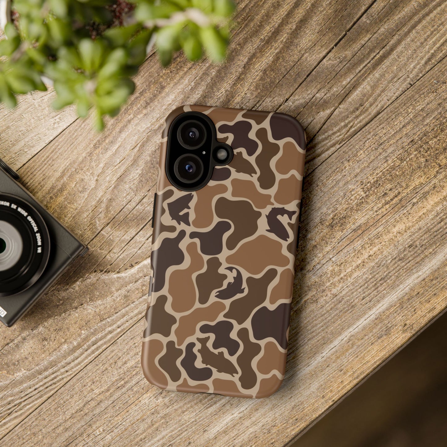 Brown Shark Camo design Tough Cases