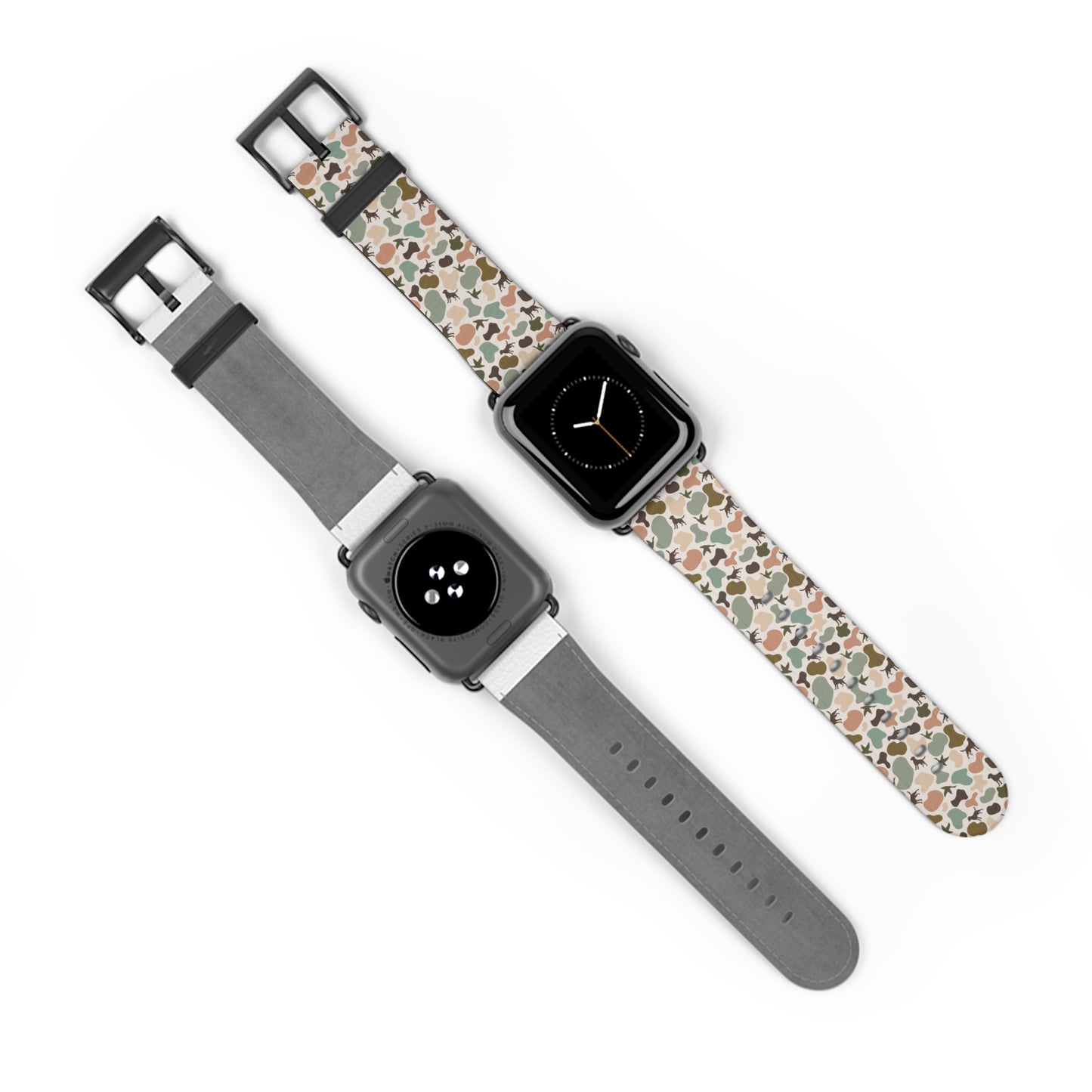 Old school camo duck and dog custom print Watch Band