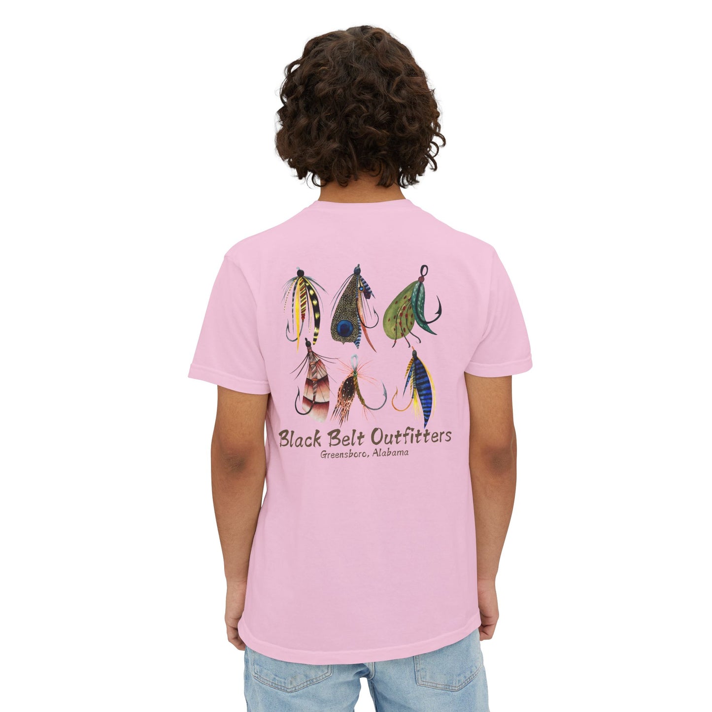 Black belt outfitters fishing lures Unisex Garment-Dyed Pocket T-Shirt