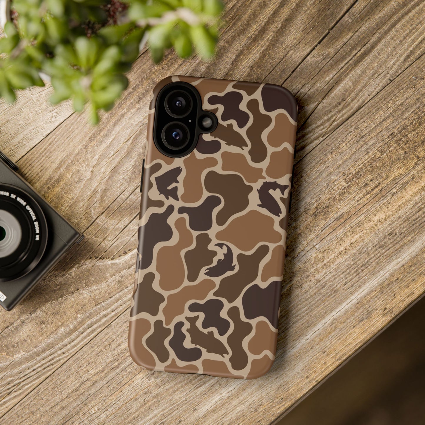 Brown Shark Camo design Tough Cases