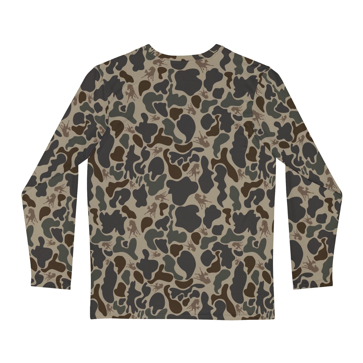 Wild Horses Camo Men's Long Sleeve Shirt (AOP)