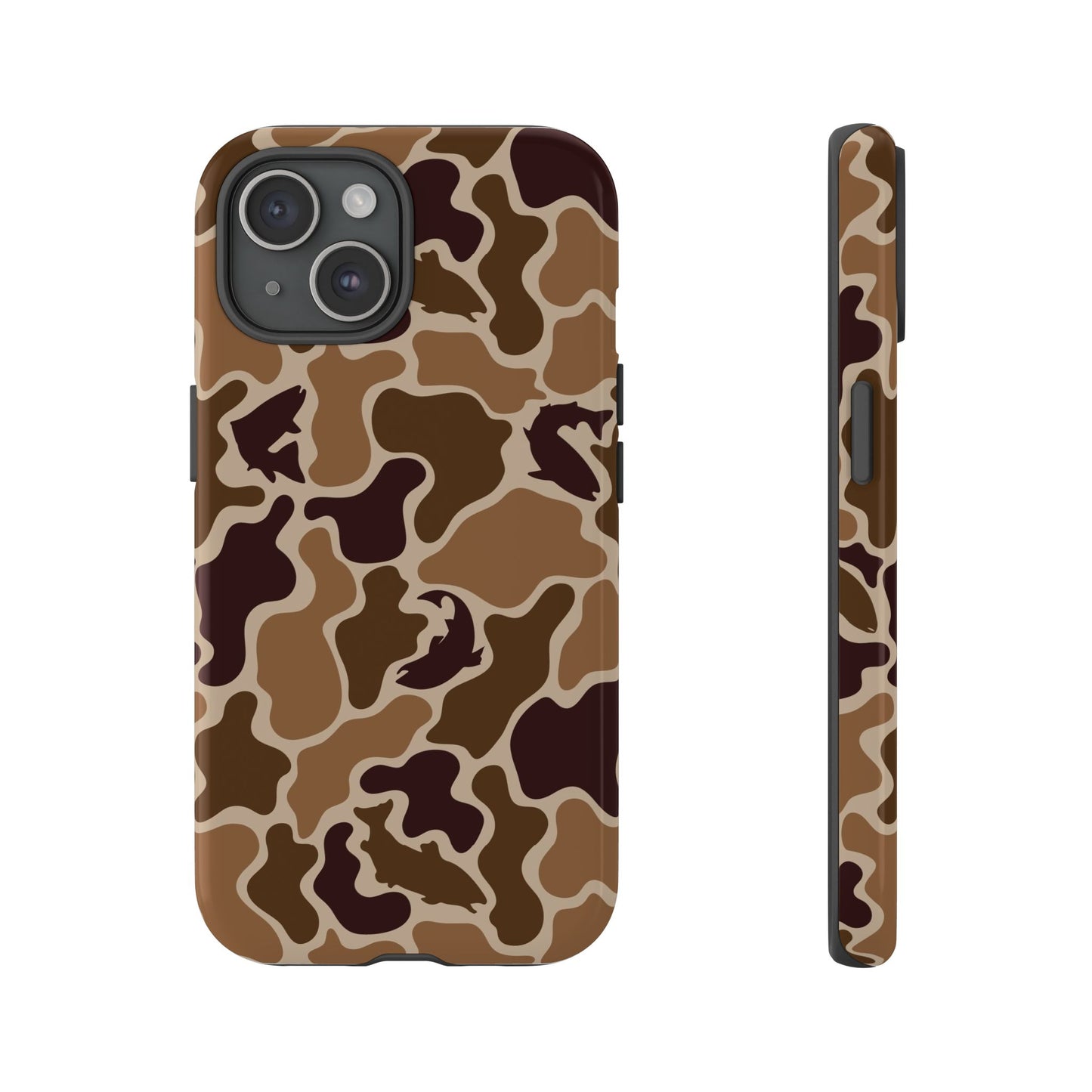 Brown Shark Camo design Tough Cases