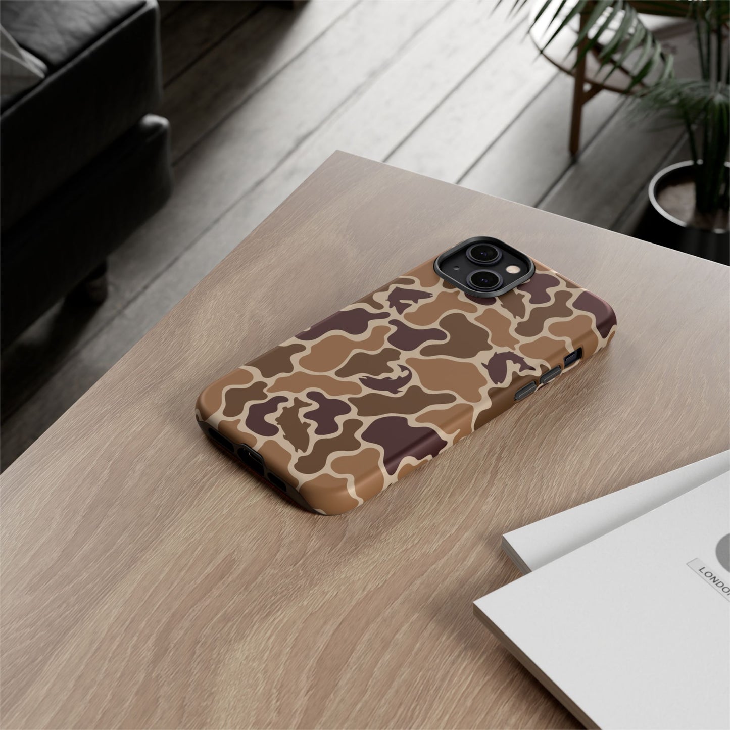 Brown Shark Camo design Tough Cases