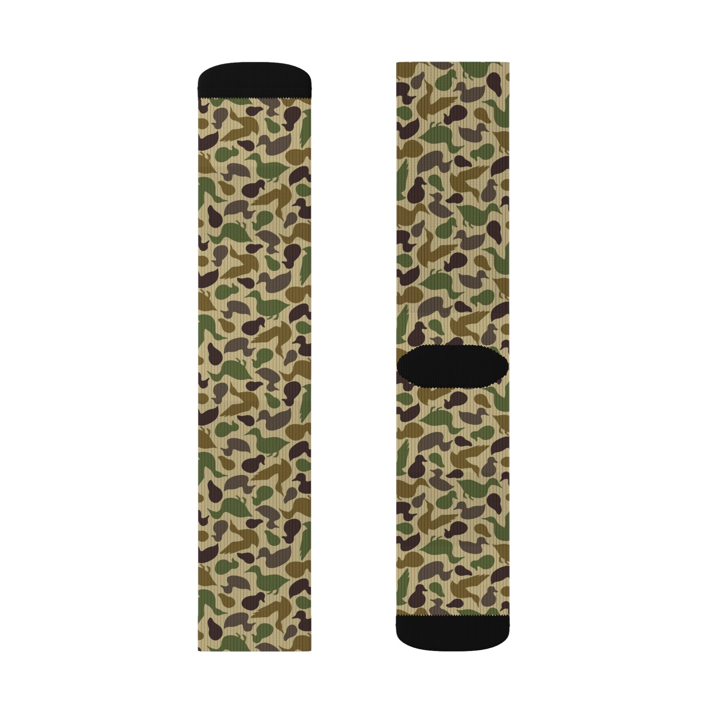 Duck Shaped Camo Sublimation Socks
