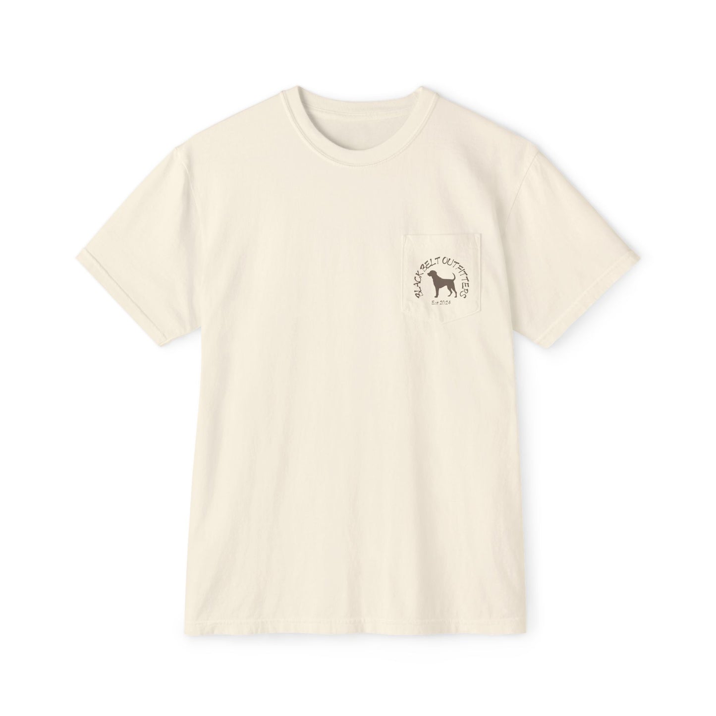 Black belt outfitters Fishing Poles Heart Unisex Garment-Dyed Pocket T-Shirt