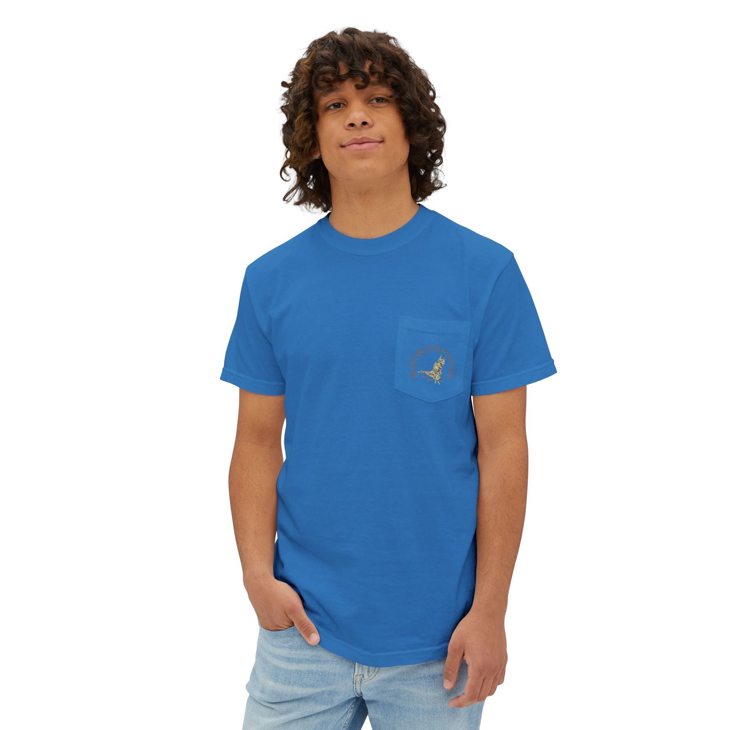 Black belt outfitters, duck hunting custom design hunting Unisex Garment-Dyed Pocket T-Shirt