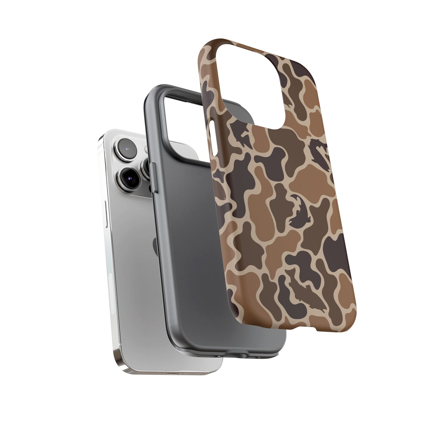 Brown Shark Camo design Tough Cases