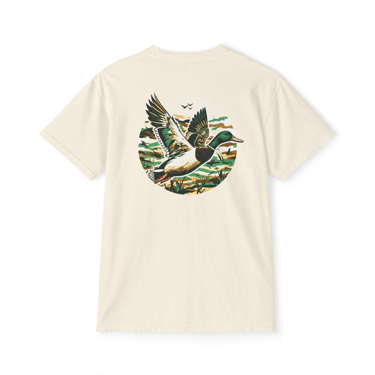 Black belt outfitters, duck hunting custom design hunting Unisex Garment-Dyed Pocket T-Shirt