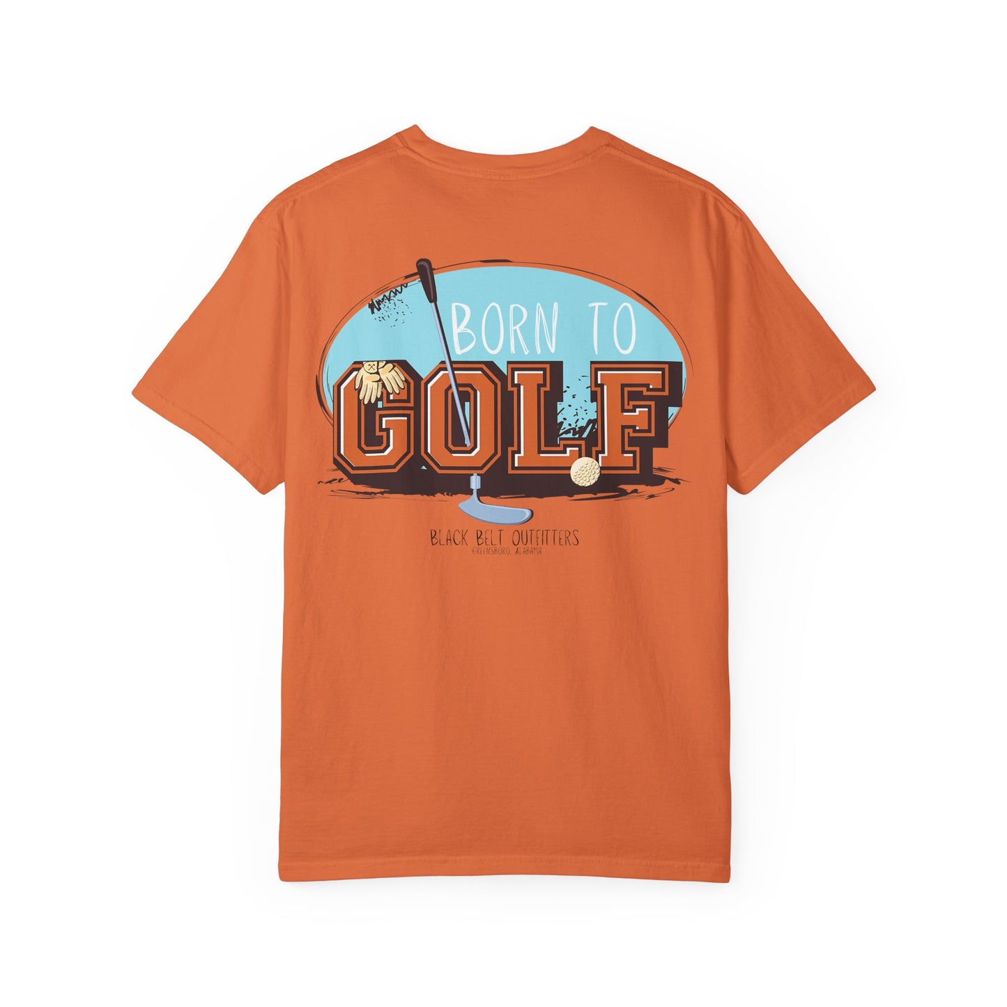 Born to Golf Golf-Themed Unisex T-Shirt, Perfect for Gifts, Father's Day, Golf Events, Casual Wear, Comfortable Tee