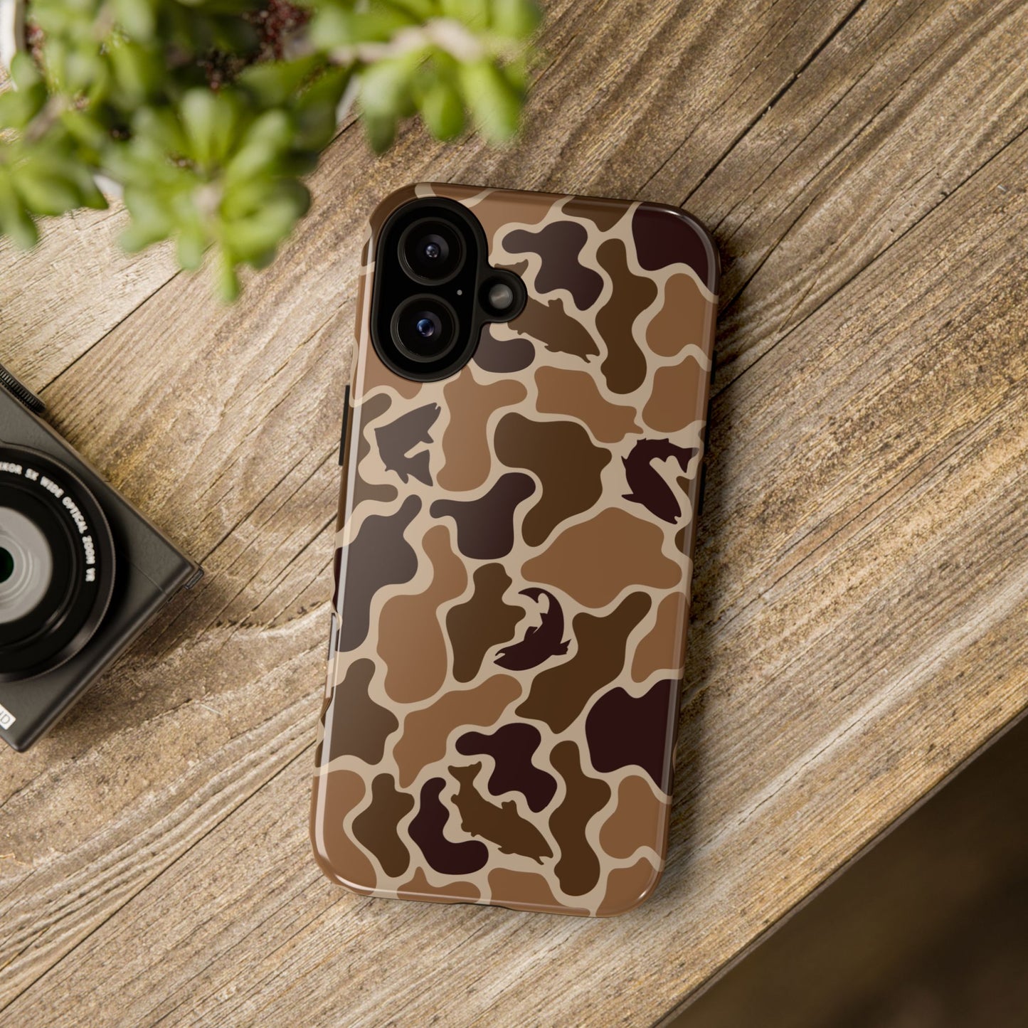 Brown Shark Camo design Tough Cases