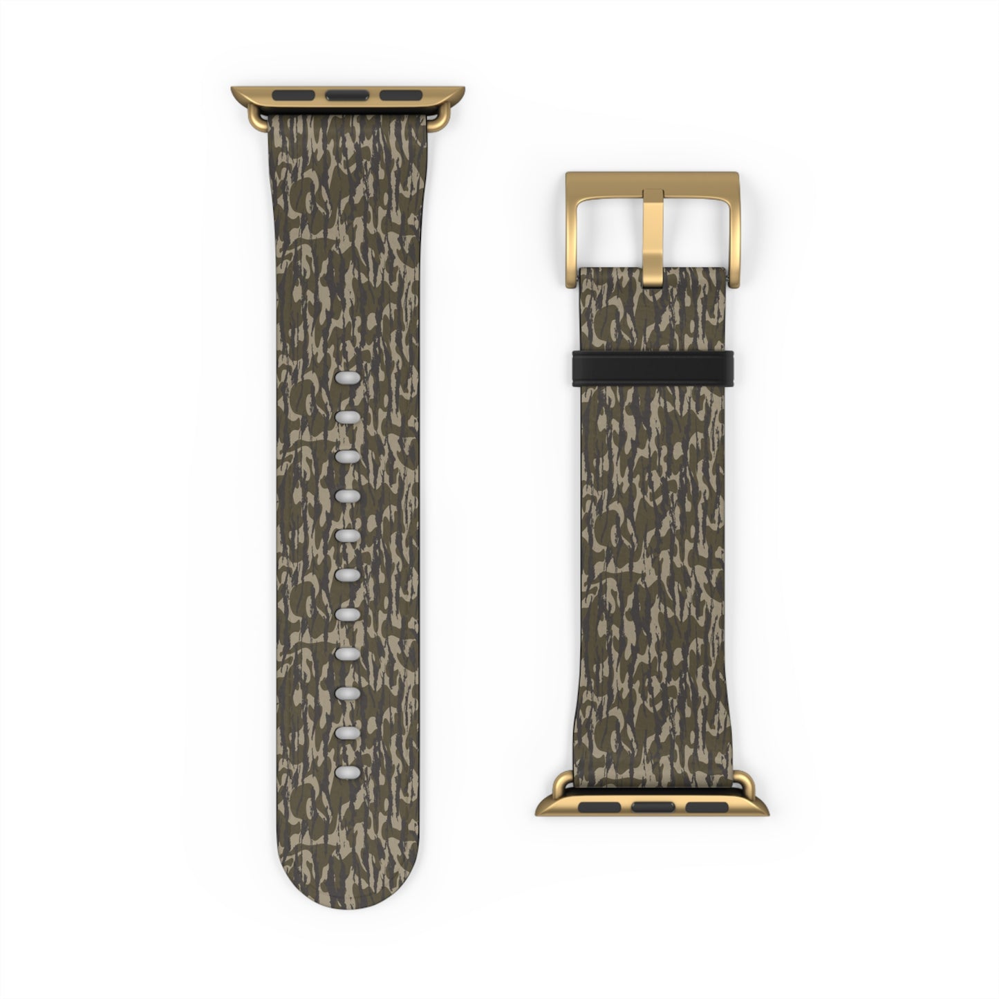Bottomland Camo Watch Band, Trendy Accessory, Men's Gift, Unisex Style, Perfect for Outdoor Activities, Unique Fashion