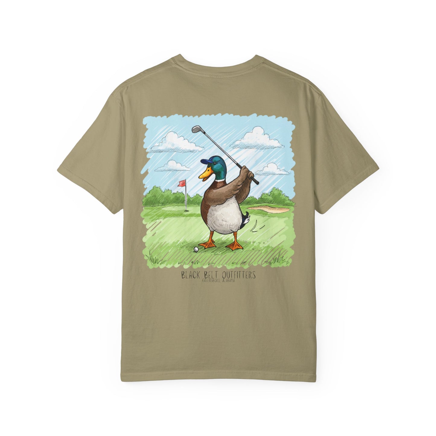 Golfing Duck Unisex T-Shirt, Perfect for Gifts, Father's Day, Golf Events, Casual Wear, Comfortable Tee