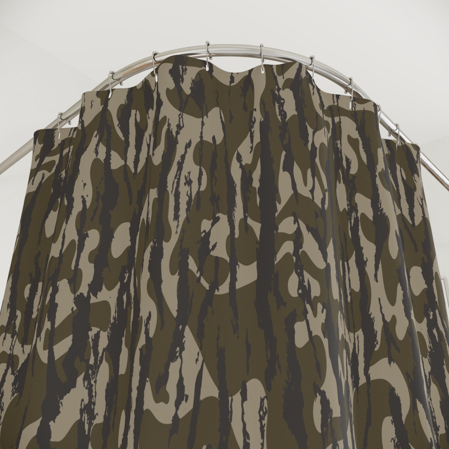 Bottomland Camo Shower Curtain, Modern Bathroom Decor, Unique Gift for Nature Lovers, Rustic Shower Curtain, Home Essentials, Bathroom
