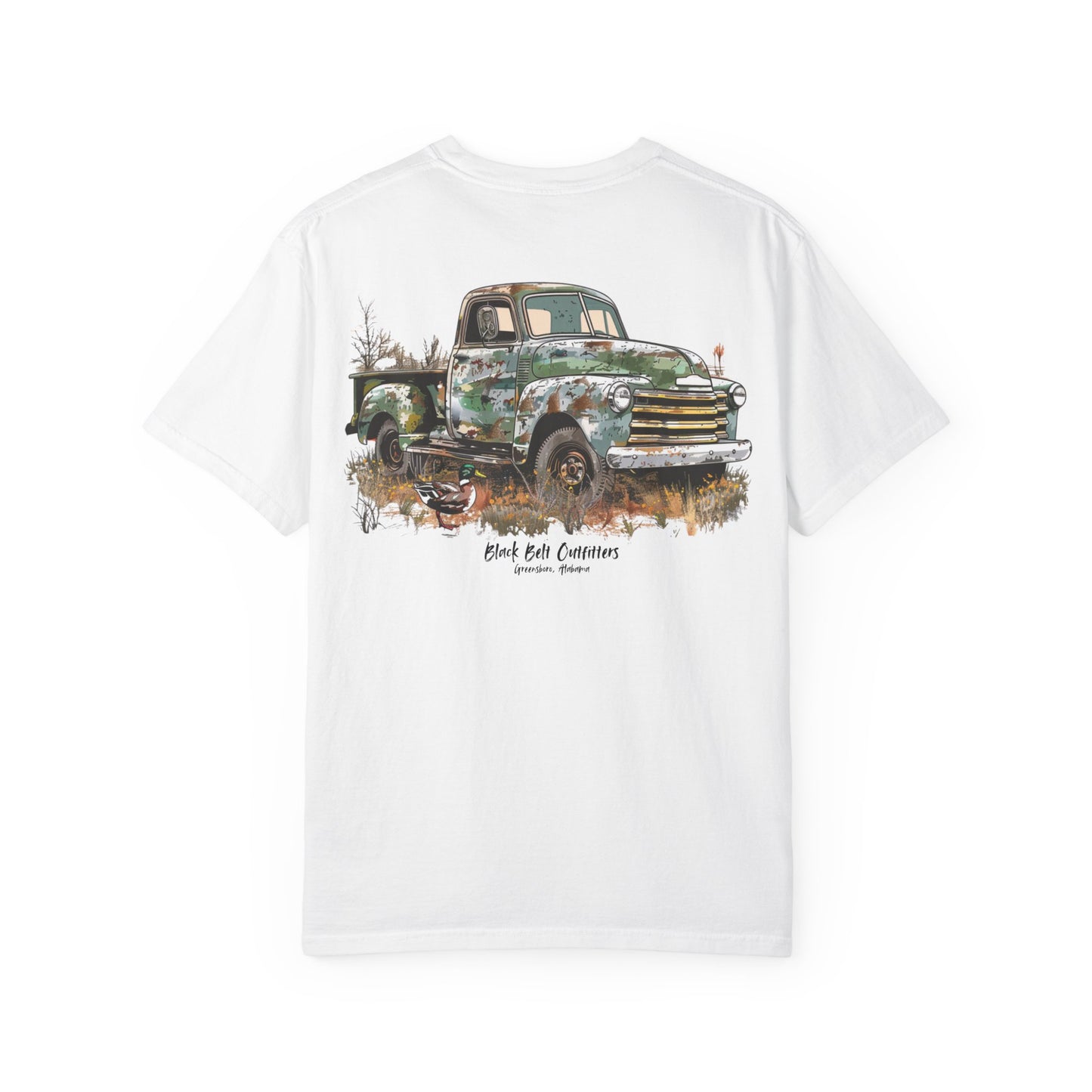 Camo Truck Hunting Scene Unisex T-Shirt, Perfect for Gifts, Father's Day, Golf Events, Casual Wear, Comfortable Tee