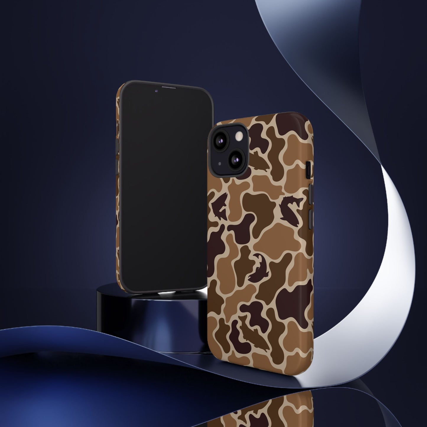 Brown Shark Camo design Tough Cases