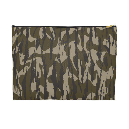 Bottomland Zip Pouch, Stylish Camo Makeup Bag, Travel Organizer, Army Green Zipper Pouch, Gift for Her, Storage Solution