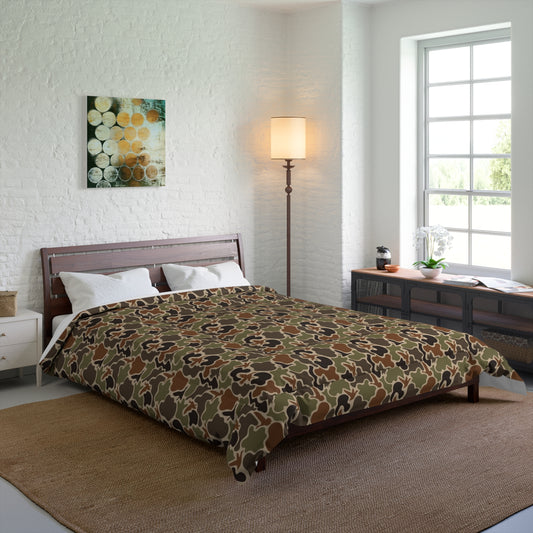 Duck Camo Comforter | Cozy Bedding for Home Decor, Camo Pattern Comforter, Modern Bedroom, Gift for Her, Unique Housewarming