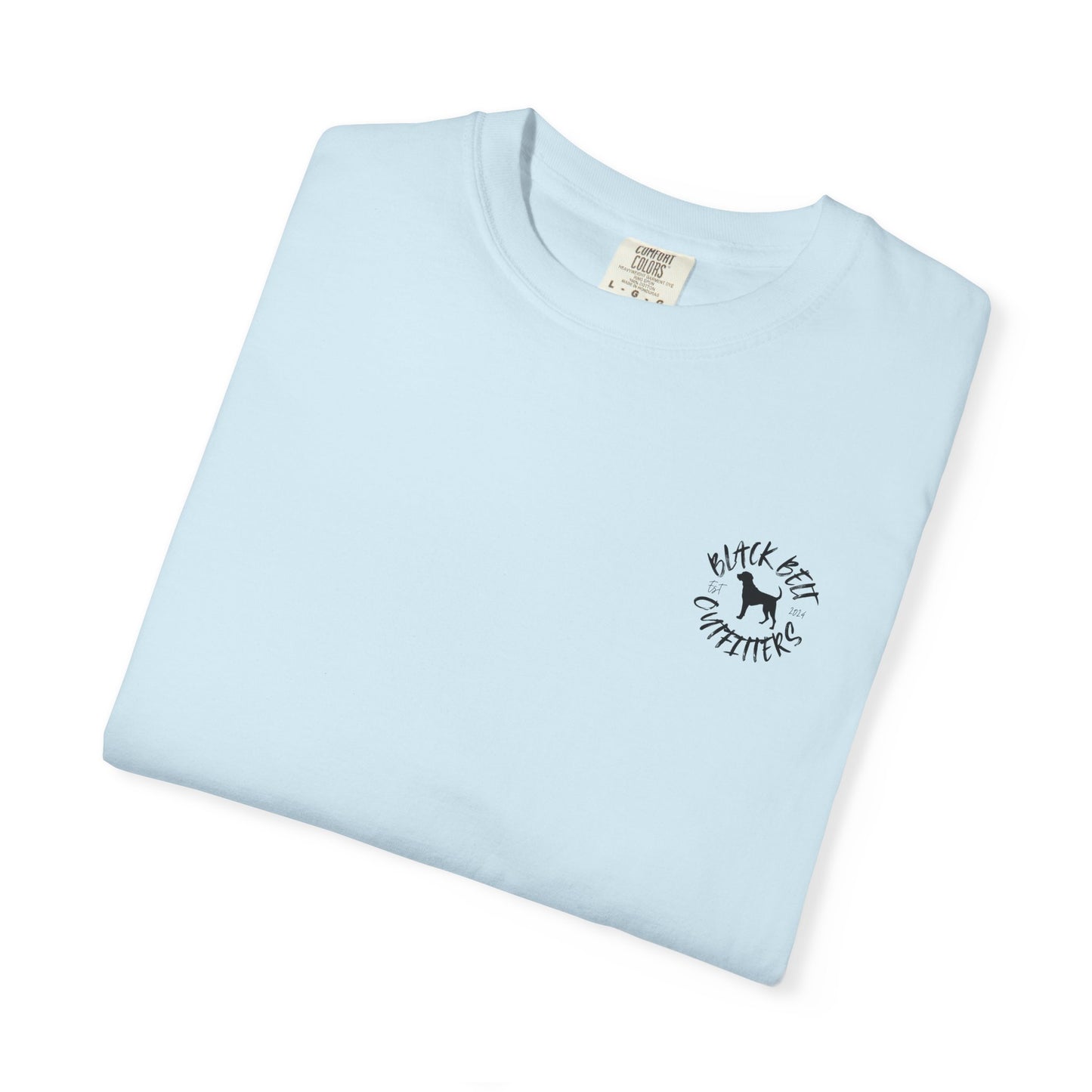 Black Belt Outfitters Camo Logo Unisex Garment-Dyed Pocket T-Shirt