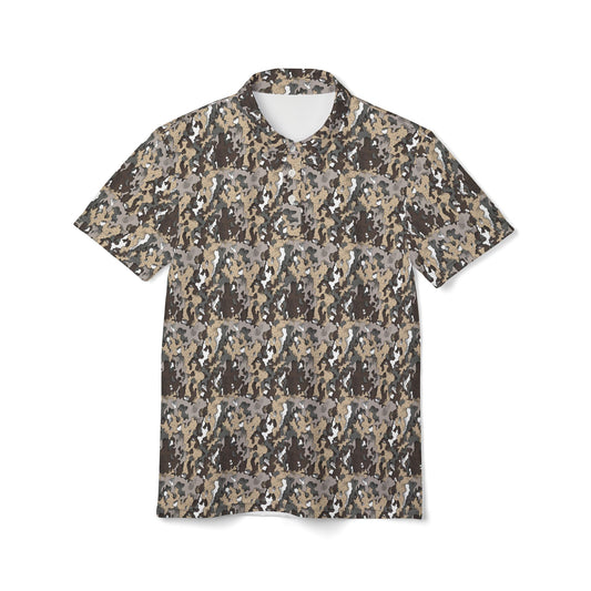 Dixie Camo Unisex Polo Shirt, Casual Wear, Outdoor Adventures, Gift for Him, Summer Look