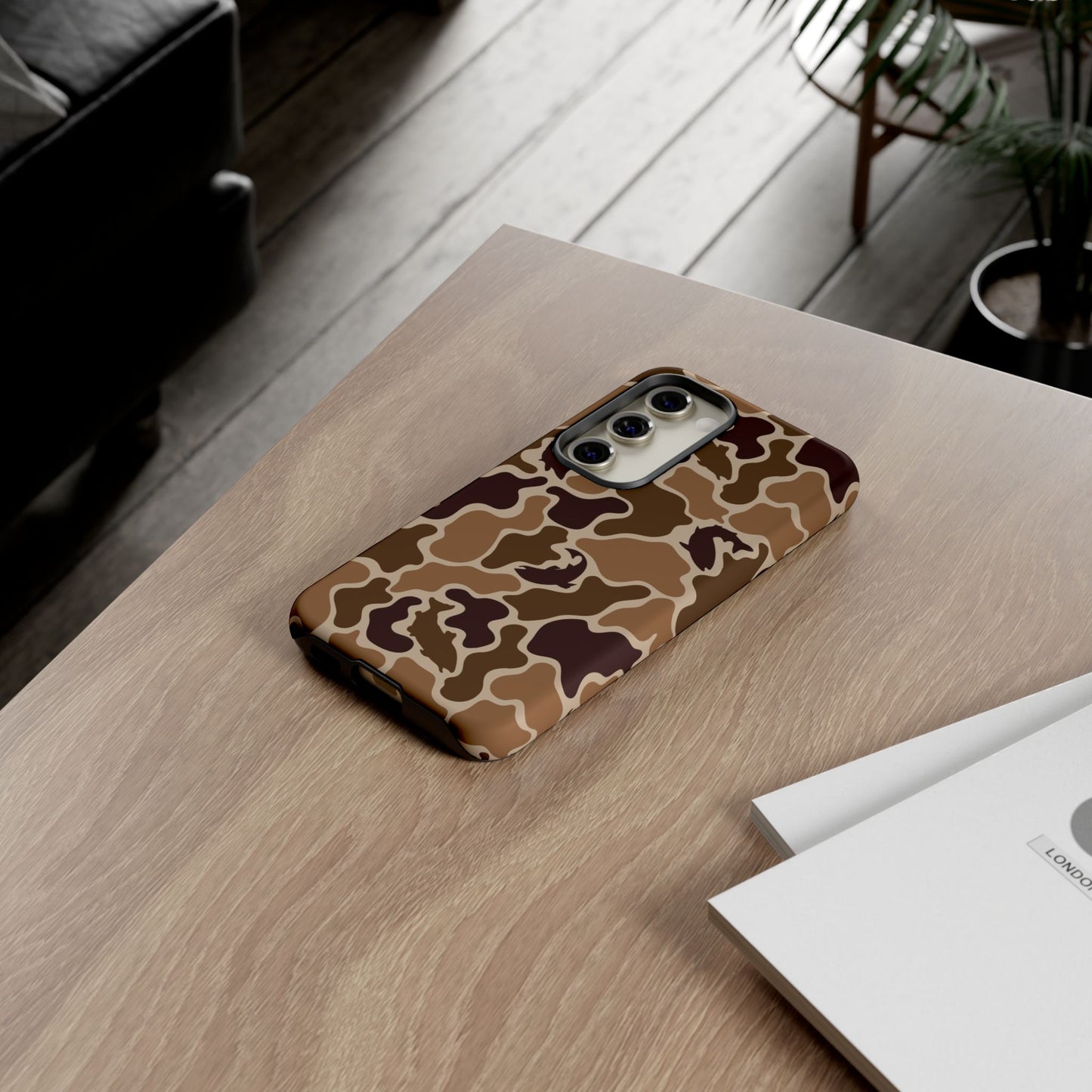 Brown Shark Camo design Tough Cases