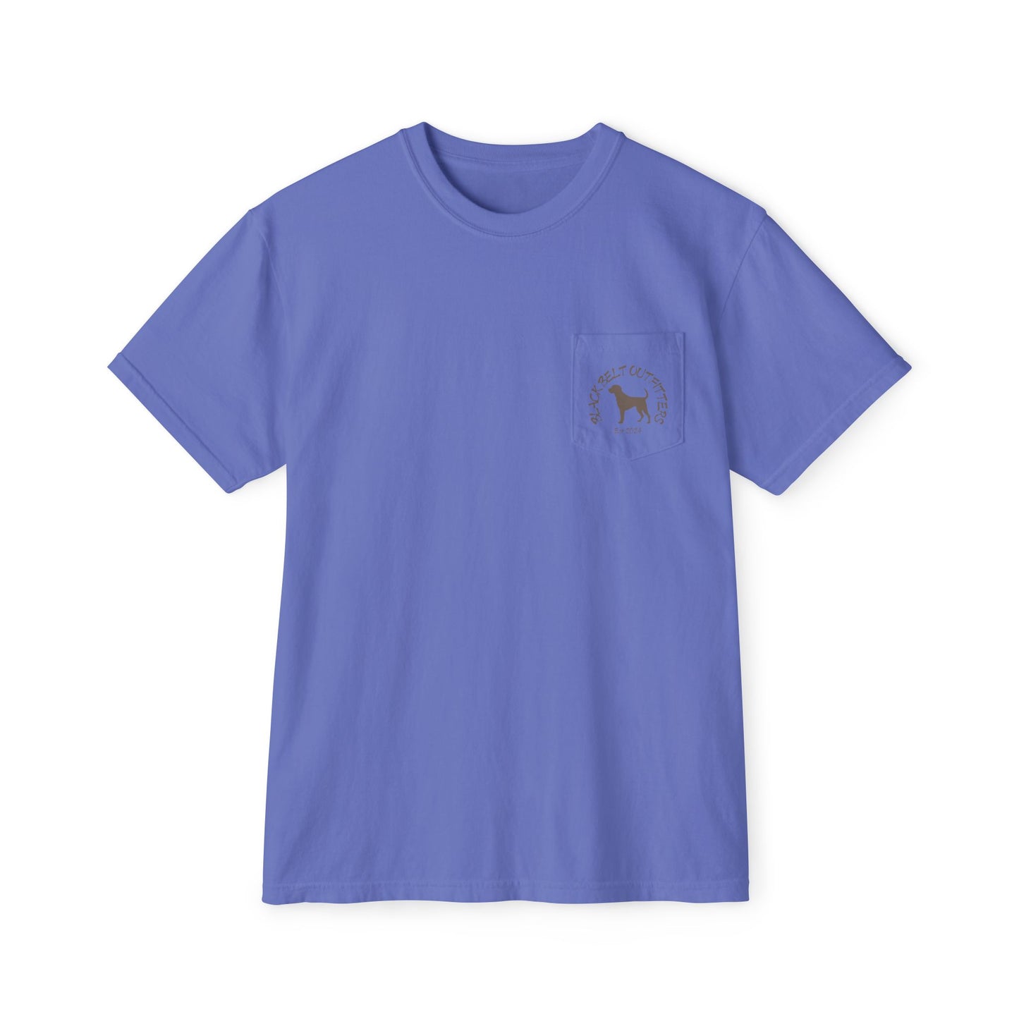 Black belt outfitters Fishing Poles Heart Unisex Garment-Dyed Pocket T-Shirt