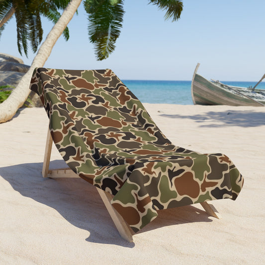 Duck Camo Beach Towel | Outdoor Travel Essential, Summer Pool Accessory, Picnic Blanket, Gift for Beach Lovers