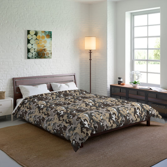 Dixie Camo Comforter | Cozy Bedding for Home Decor, Camo Pattern Comforter, Modern Bedroom, Gift for Her, Unique Housewarming