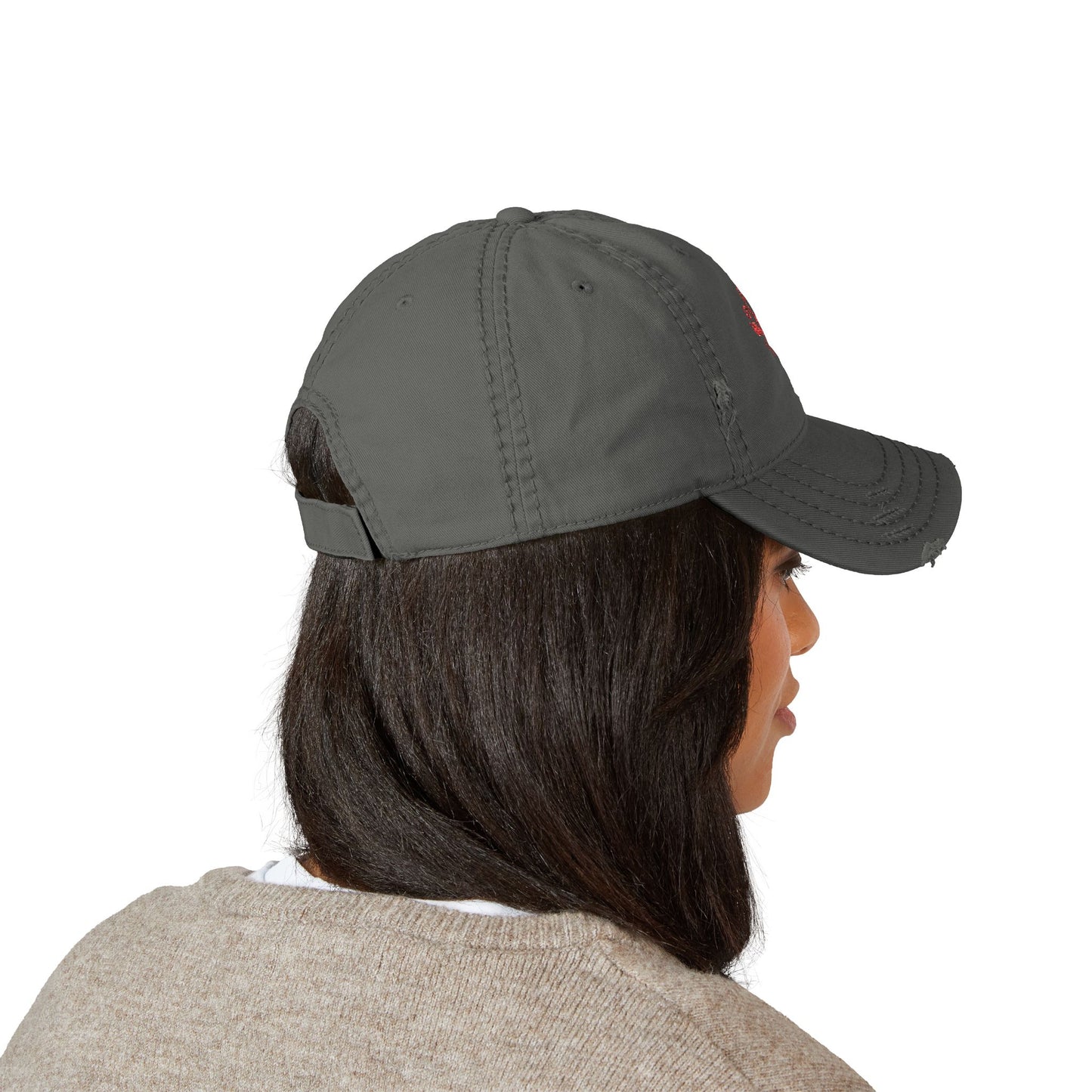 Crawfish Embroidered Distressed Dad Hat, Casual Summer Cap, Beach Style, Fishing Gift for Dad, Vintage Baseball Hat
