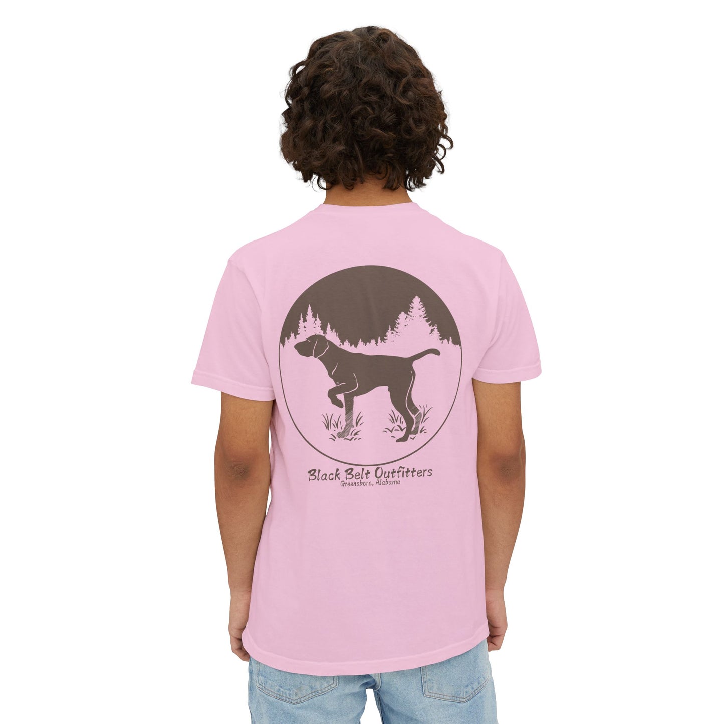 DEER HUNTING DOG (2) Unisex Heavy Cotton Pocket Tee