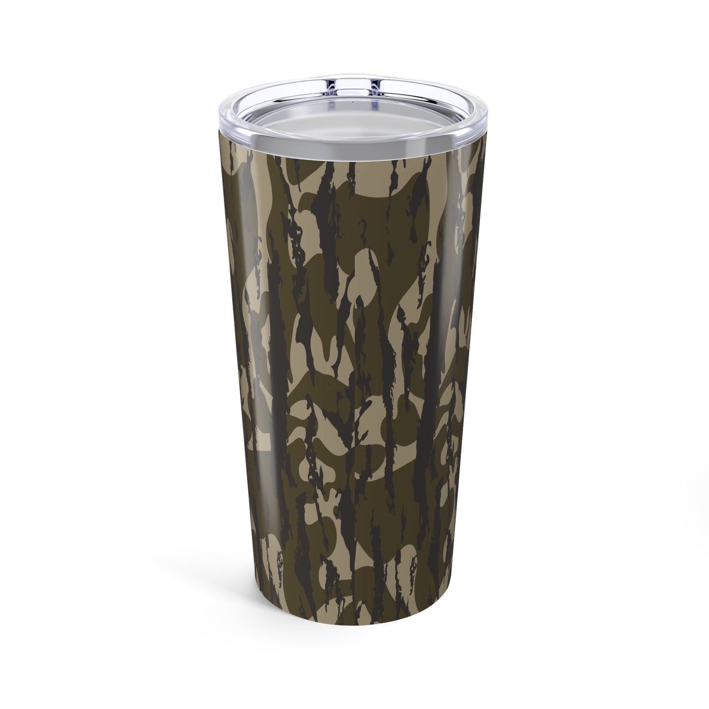 Bottomland Camo Tumbler 20oz - Outdoor Adventure Travel Mug, Gift for Hunters, Camping, Hiking, Military Style, insulated beverage cup