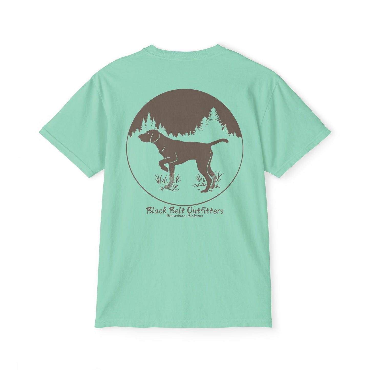 DEER HUNTING DOG (2) Unisex Heavy Cotton Pocket Tee