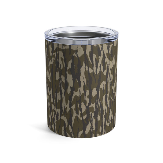 Bottomland Camo Tumbler 10oz - Adventure Ready, Outdoor Enthusiast Gift, Camping, Hunting, Military Style, Travel Mug