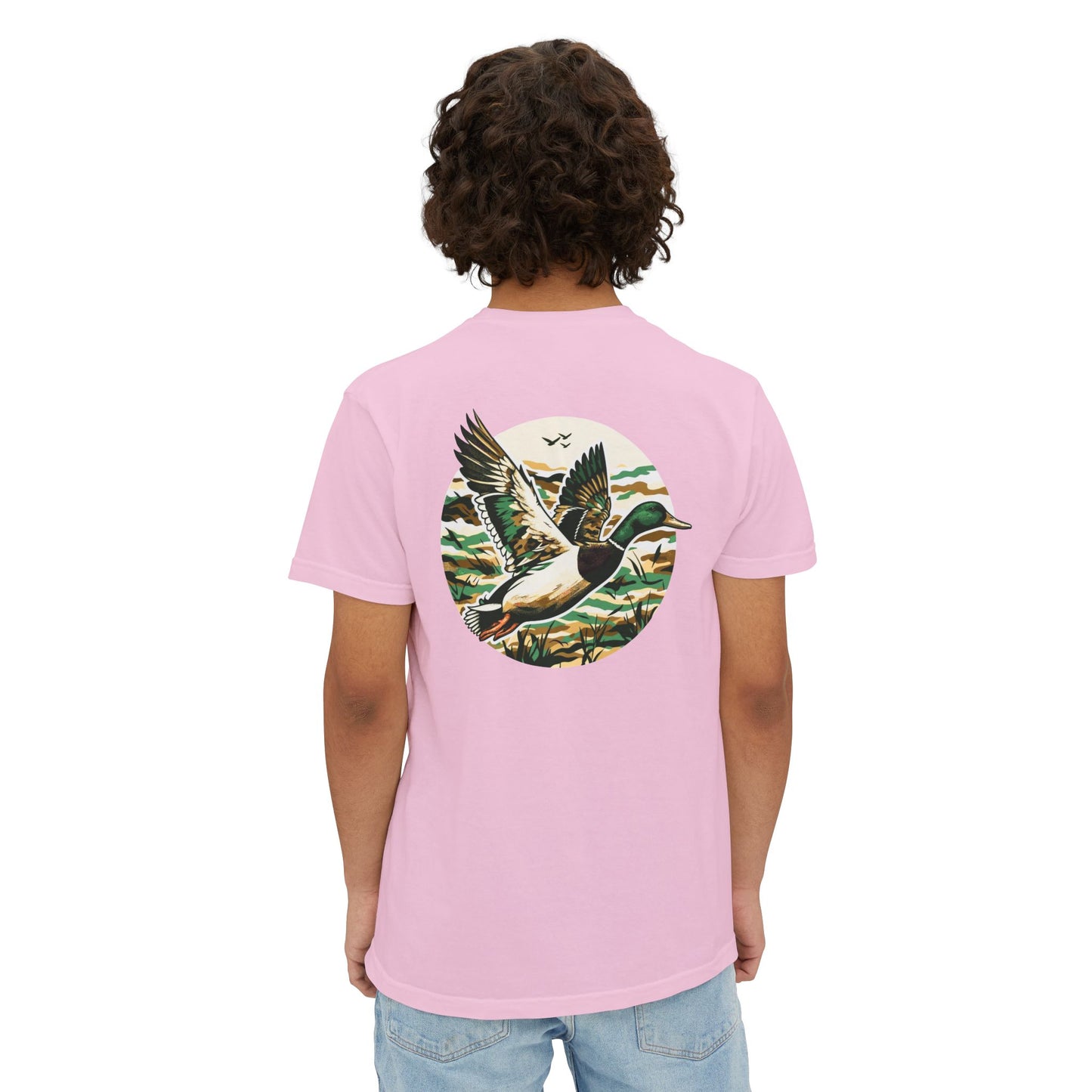 Black belt outfitters, duck hunting custom design hunting Unisex Garment-Dyed Pocket T-Shirt