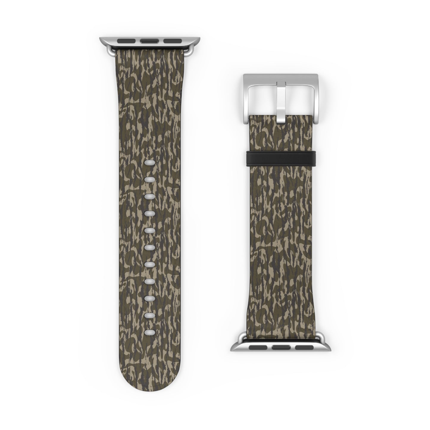 Bottomland Camo Watch Band, Trendy Accessory, Men's Gift, Unisex Style, Perfect for Outdoor Activities, Unique Fashion