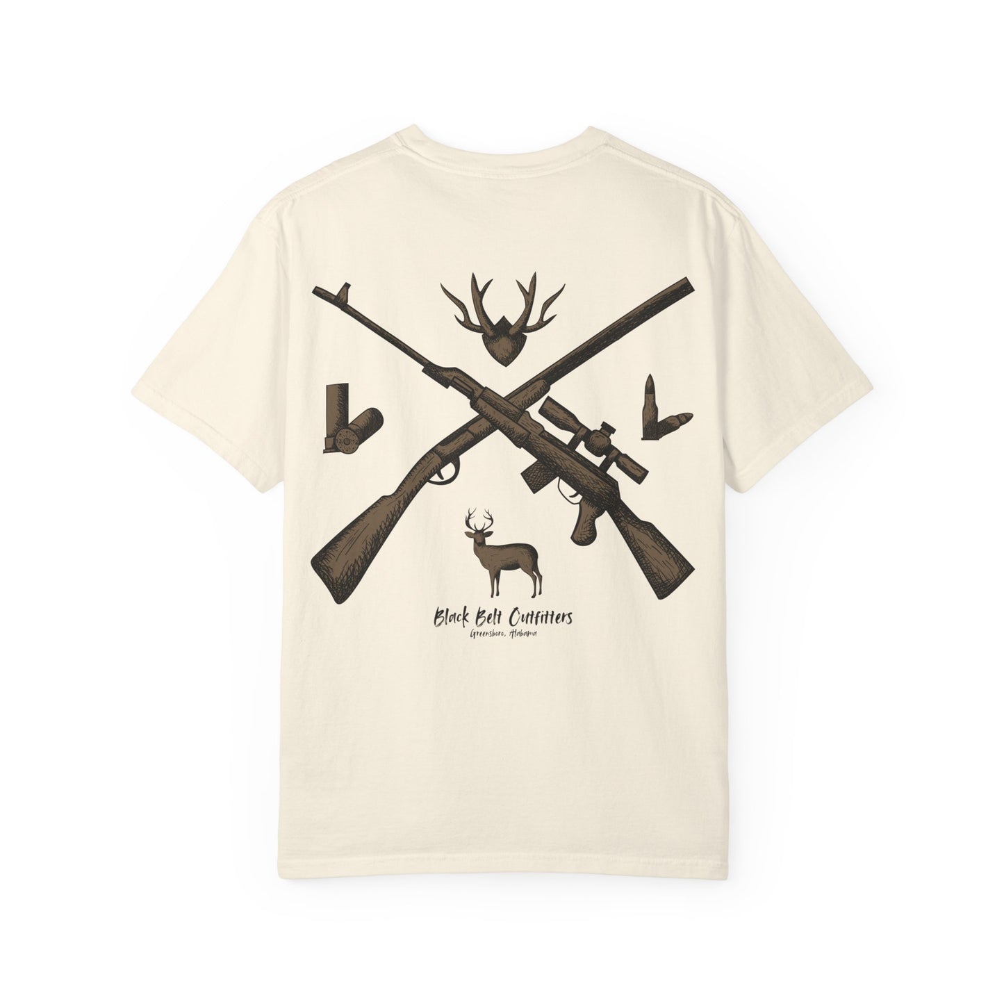 HUNTING VIBES Unisex Garment-Dyed T-shirt, Outdoor Adventure Shirt, Wildlife Lover Gift, Camping Apparel, Casual Fashion