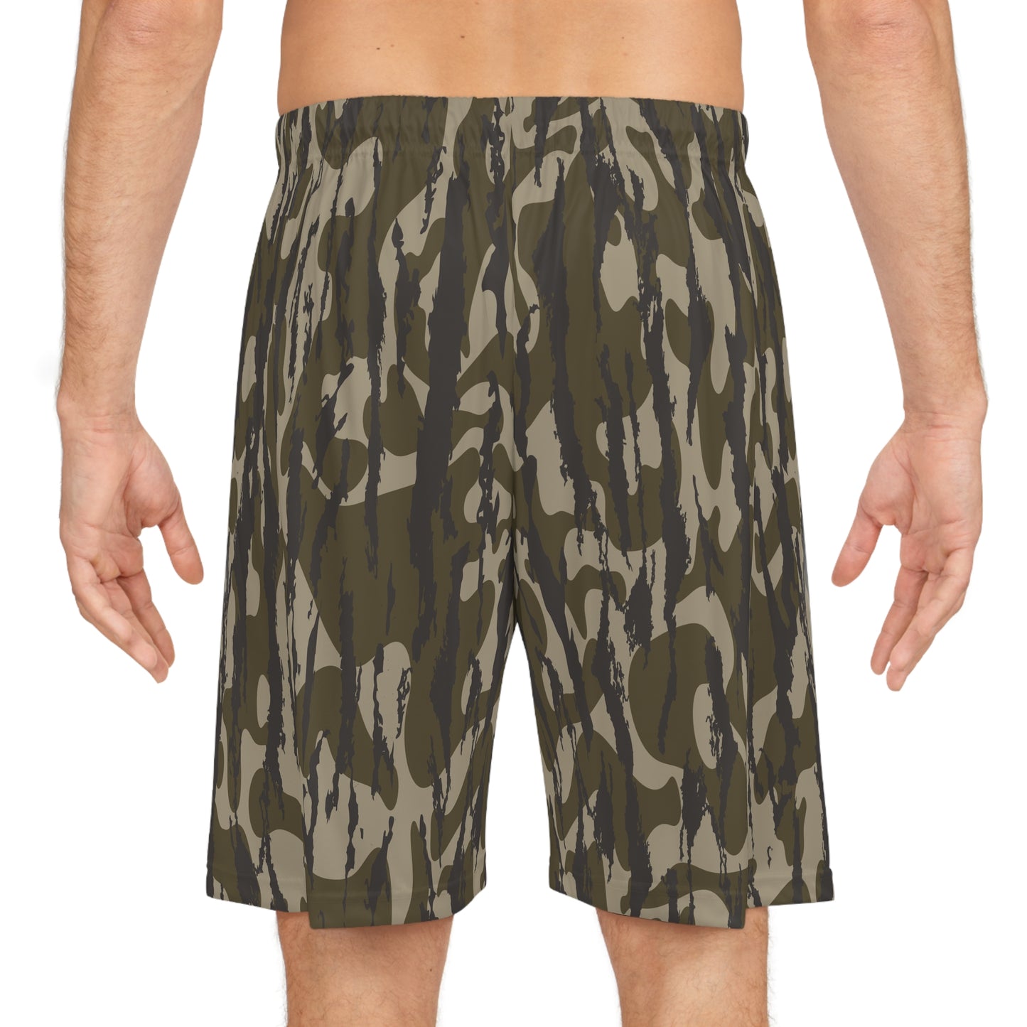 Bottomland Camo Basketball Shorts, Activewear for Sports, Casual Training Gear, Summer Style, Gift for Athletes