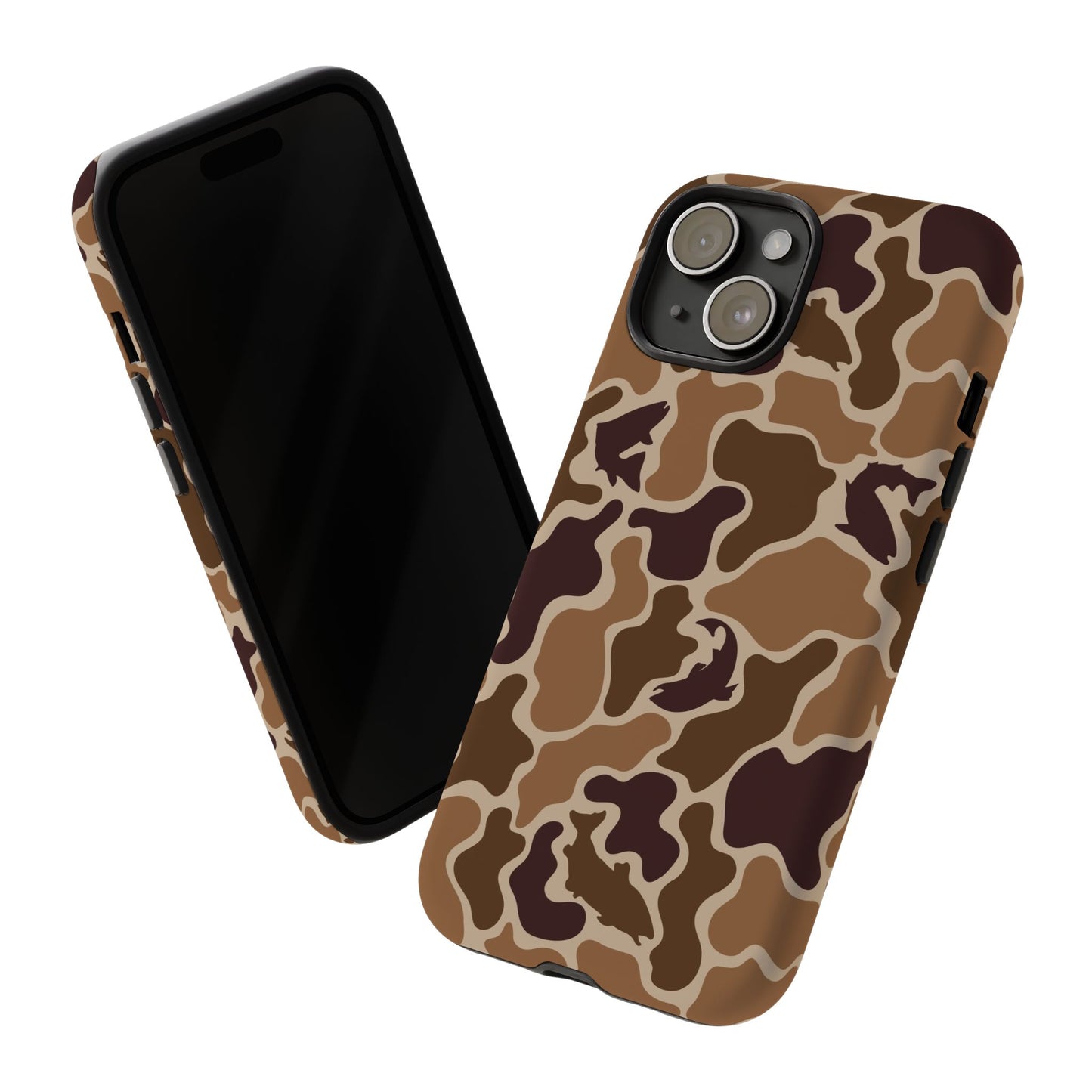 Brown Shark Camo design Tough Cases