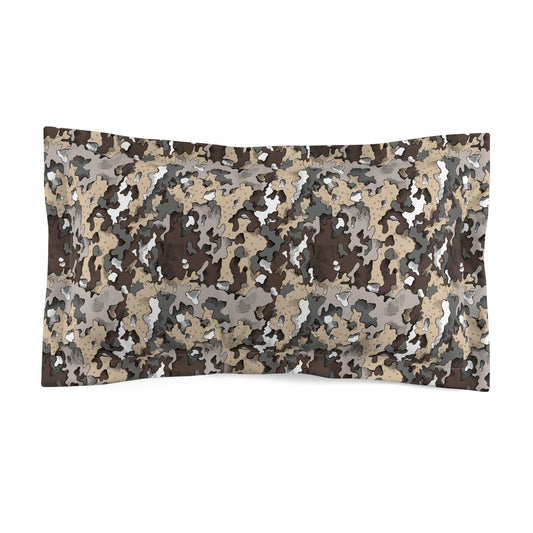 Dixie Camo Microfiber Pillow Sham, Cozy Bedroom Decor, Modern Home Accent, Great for Camping or Hunting Enthusiasts, Stylish Sleep Gift,