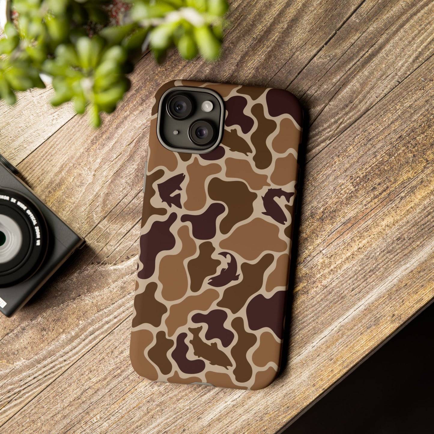 Brown Shark Camo design Tough Cases