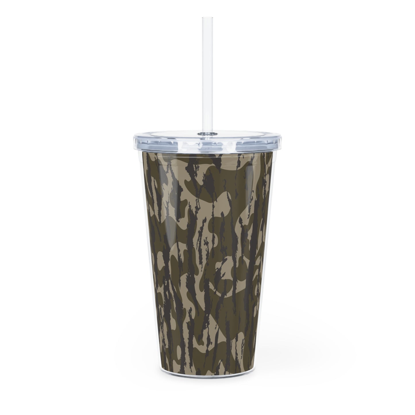 Bottomland Camo Plastic Tumbler w/ Straw, Outdoor Adventure, Travel Mug, Sports Drink Container, Gifts for Nature Lovers, Hunting Accessory